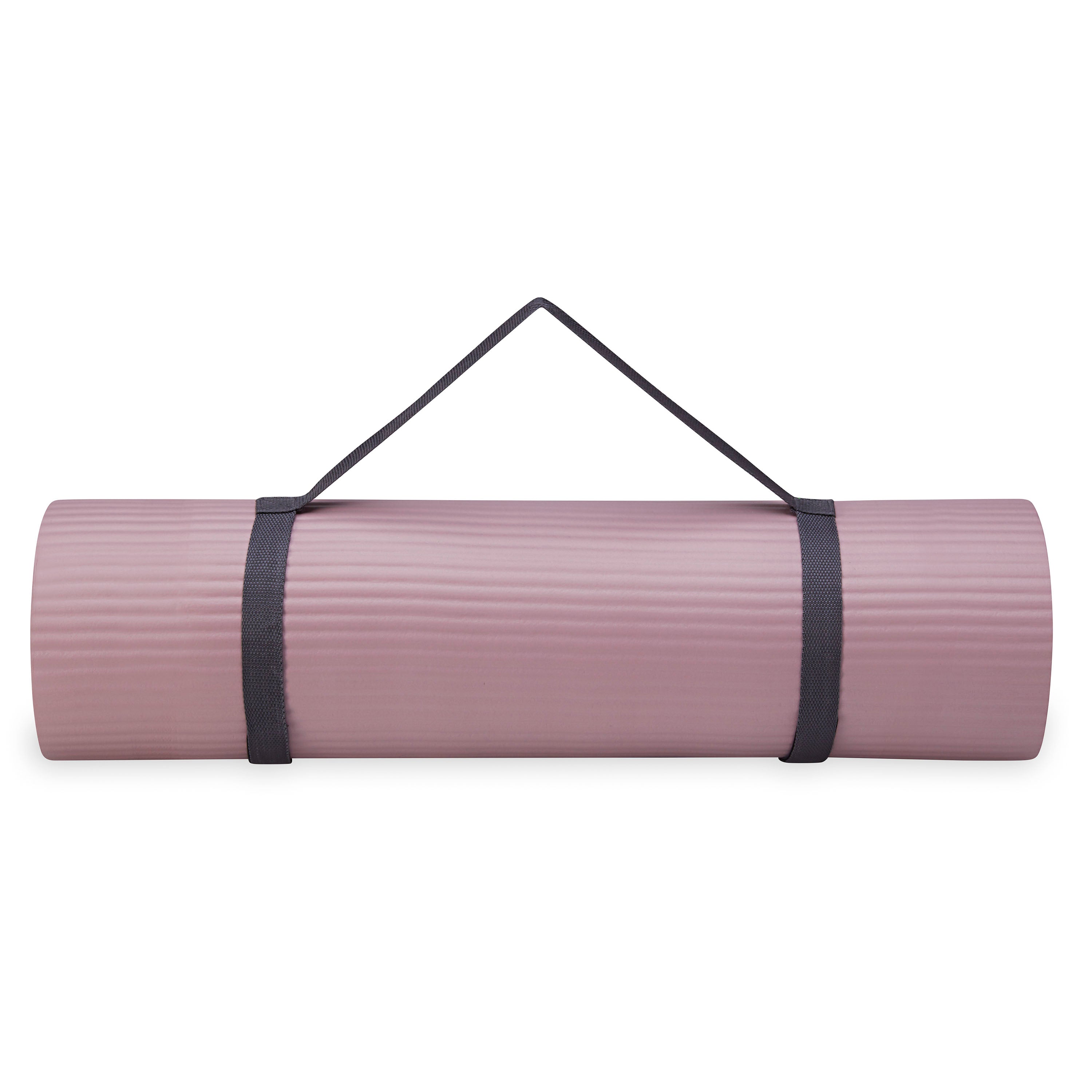 Gaiam Fitness Mat (10mm) Purple rolled